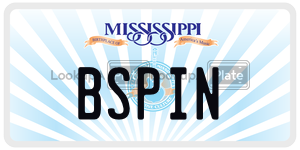 BSPIN  license plate in MS