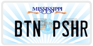BTNPSHR  license plate in MS