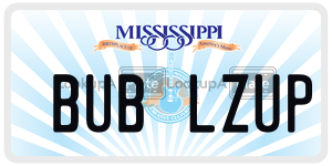 BUBLZUP  license plate in MS