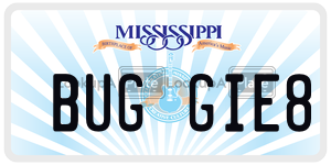 BUGGIE8  license plate in MS