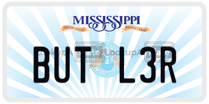 BUTL3R  license plate in MS