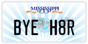 BYEH8R  license plate in MS