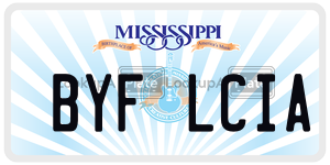 BYFLCIA  license plate in MS