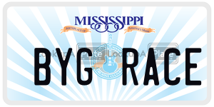 BYGRACE  license plate in MS