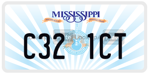 C321CT  license plate in MS