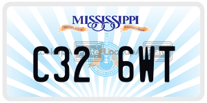 C326WT  license plate in MS
