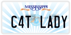 C4TLADY  license plate in MS