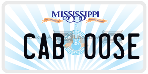 CABOOSE  license plate in MS