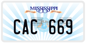 CAC669  license plate in MS