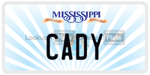 CADY  license plate in MS