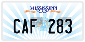 CAF283  license plate in MS