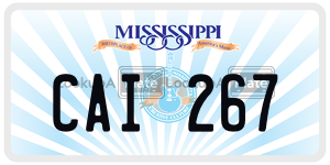 CAI267  license plate in MS