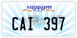 CAI397  license plate in MS
