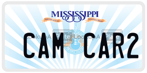 CAMCAR2  license plate in MS