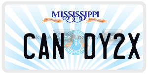 CANDY2X  license plate in MS
