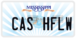 CASHFLW  license plate in MS