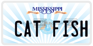 CATFISH  license plate in MS