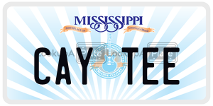 CAYTEE  license plate in MS