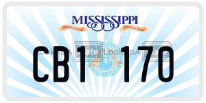 CB1170  license plate in MS