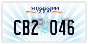 CB2046  license plate in MS