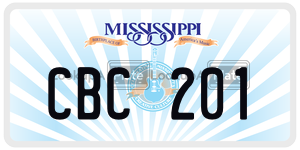 CBC201  license plate in MS