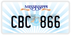CBC866  license plate in MS