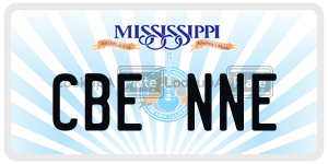 CBENNE  license plate in MS