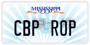 CBPROP  license plate in MS