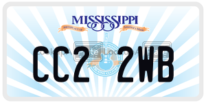 CC22WB  license plate in MS