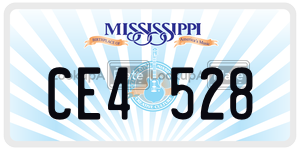 CE4528  license plate in MS