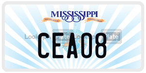 CEAO8  license plate in MS
