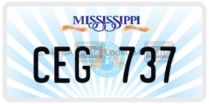 CEG737  license plate in MS