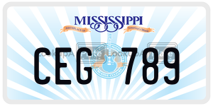 CEG789  license plate in MS
