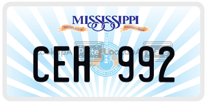 CEH992  license plate in MS