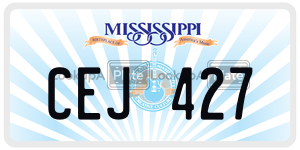 CEJ427  license plate in MS