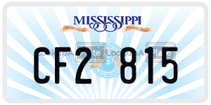 CF2815  license plate in MS