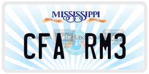 CFARM3  license plate in MS