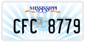 CFC8779  license plate in MS