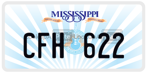 CFH622  license plate in MS