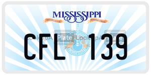 CFL139  license plate in MS