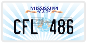 CFL486  license plate in MS