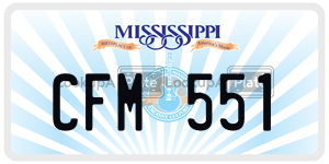 CFM551  license plate in MS