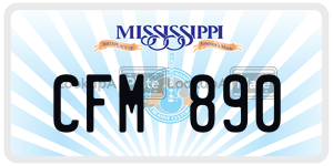 CFM890  license plate in MS