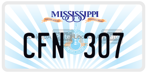 CFN307  license plate in MS