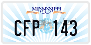 CFP143  license plate in MS
