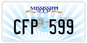 CFP599  license plate in MS