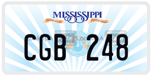CGB248  license plate in MS