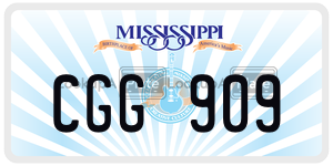 CGG909  license plate in MS