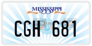CGH681  license plate in MS