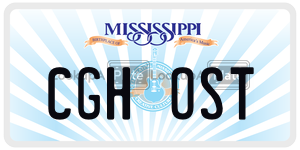 CGHOST  license plate in MS
